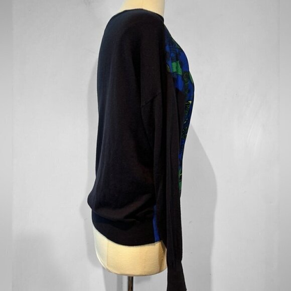 TED BAKER Bekii Stargaze Woven Front Sweater In Dark blue size 3 (US6-8) - Picture 7 of 15